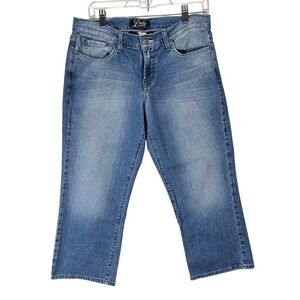 Lucky Brand Classic Rider Crop‎ Womens Jeans 10/30 Western Festival Bohemian